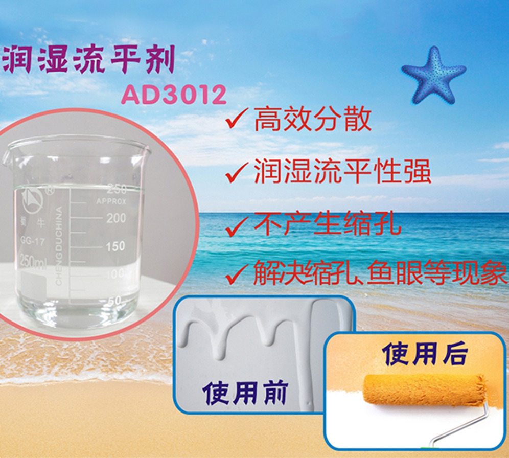 潤濕流平劑解決涂料潤濕、流平、解決縮孔魚眼現(xiàn)象的原理